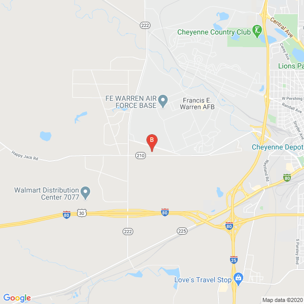 Scotch Boy Landscaping location map: 6600 Happy Jack Rd, Cheyenne, WY 82009, United States, Cheyenne, Wyoming
